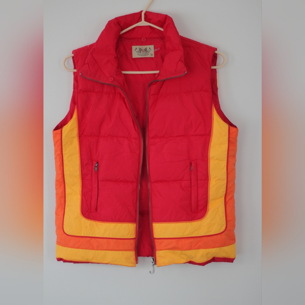 AMAZING and RARE 2000s Does 70s Juicy Couture Puffer Vest With Detachable Collar - Picture 3 of 7
